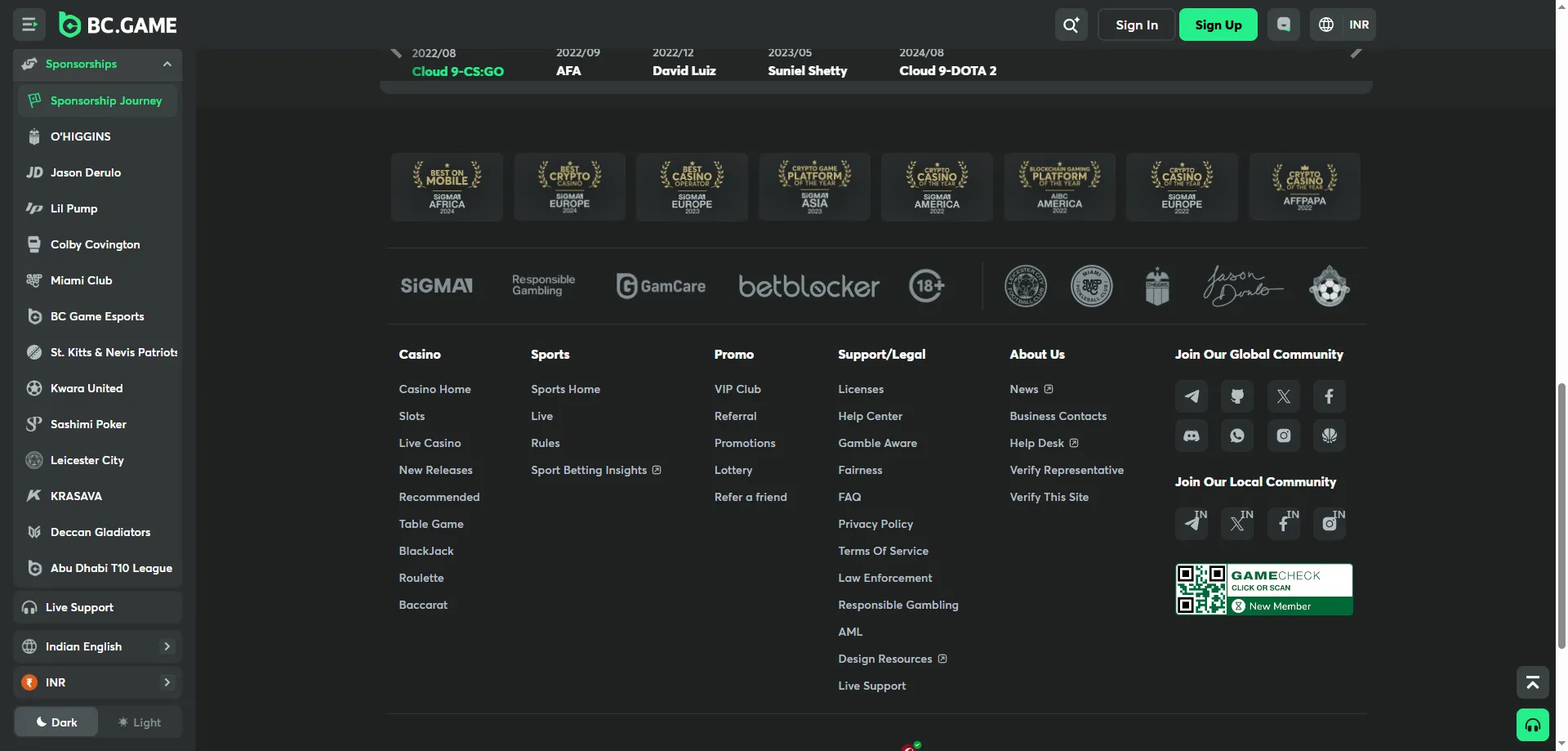 BC Game Casino deposit and withdrawal methods &mdash; crypto and INR
